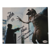 Millie Bobby Brown & Mark Steger Signed "Stranger Things" 8x10 Photo Inscribed "011" & "Demogorgon" (JSA) at PristineAuction.com
