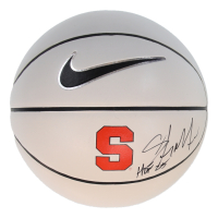 Carmelo Anthony Signed Syracuse Orange Logo Basketball Inscribed "HOF 25" (PSA) at PristineAuction.com