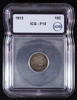1913 Barber 10C Silver Dime (ICG F15) at PristineAuction.com