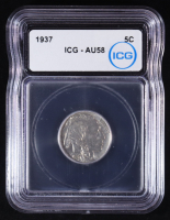 1937 Buffalo 5C Nickel (IGC AU58) at PristineAuction.com