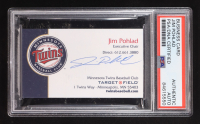 Jim Pohlad Signed Business Card (PSA) at PristineAuction.com