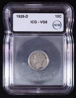 1926-D Mercury 10C Silver Dime (ICG VG8) at PristineAuction.com