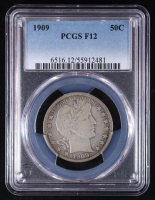 1909 Barber 50C Silver Half Dollar (PCGS F12) at PristineAuction.com