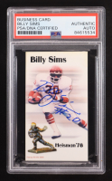 Billy Sims Signed Business Card Heisman '78 #20 (PSA) at PristineAuction.com