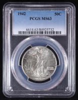 1942 Walking Liberty 50C Silver Half Dollar (PCGS MS63) at PristineAuction.com