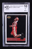 Lebron James 2003 Upper Deck Magazine #UD1 RC (BCCG 10) at PristineAuction.com