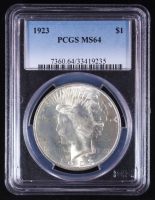 1923 Peace Silver $1 Dollar (PCGS MS64) at PristineAuction.com