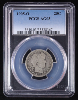 1905-O Barber 25C Silver Quarter (PCGS AG03) at PristineAuction.com