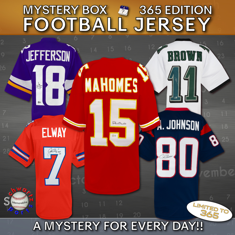 THE 365 BOX &ndash; Football Jersey Signed Mystery Box - Series 3 - (Limited to 365) - Schwartz Sports at PristineAuction.com