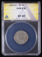 1936-S Buffalo 5C Nickel (ANACS EF40) at PristineAuction.com
