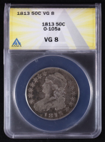 1813 Capped Bust 50C Silver Half Dollar O-105a (ANACS VG8) at PristineAuction.com