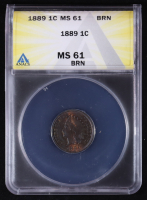1889 Indian Head 1C Cent (ANACS MS61 BRN) at PristineAuction.com