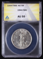 1944 Walking Liberty 50C Silver Half Dollar (ANACS AU55) at PristineAuction.com