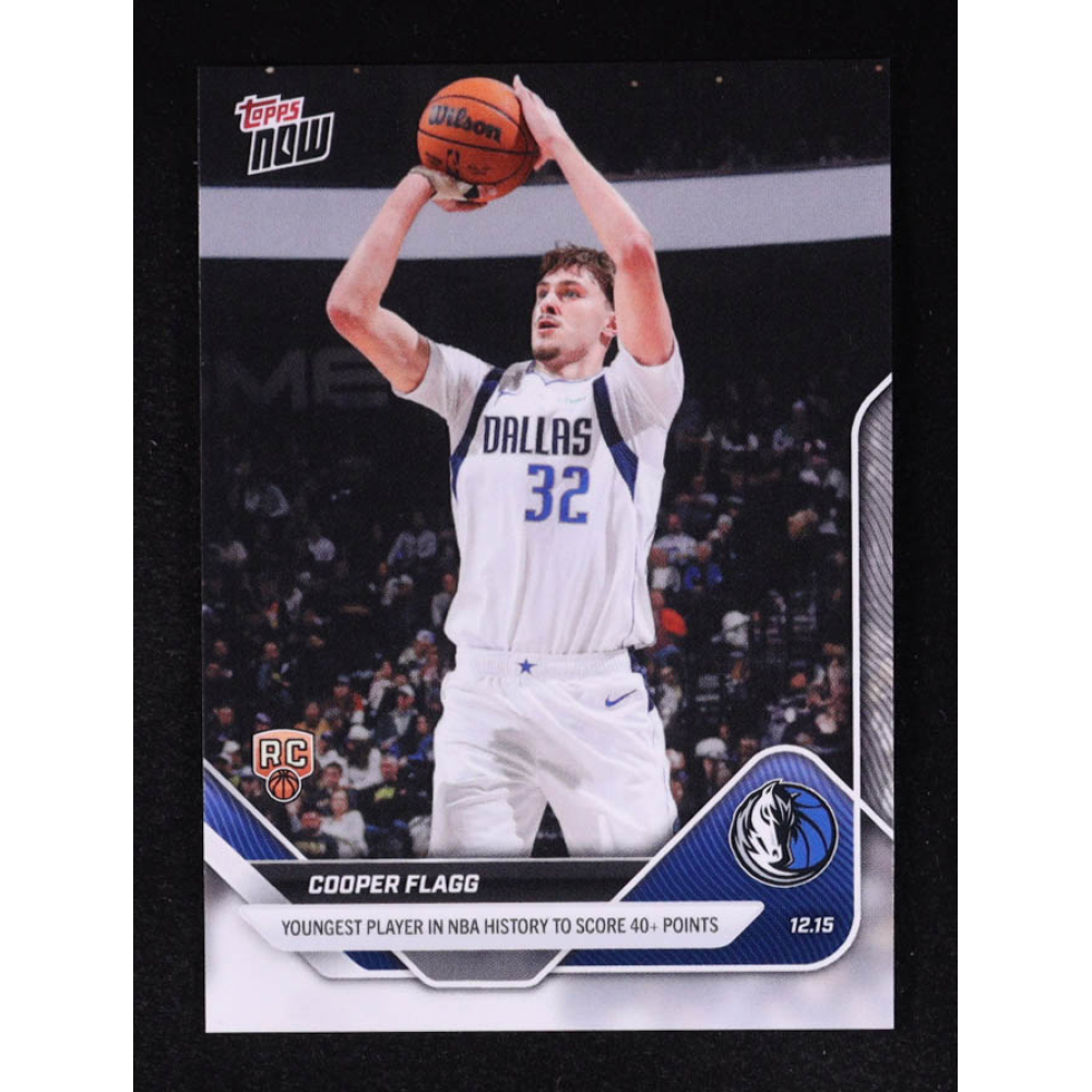 Cooper Flagg 2025-26 Topps Now #86 RC at PristineAuction.com