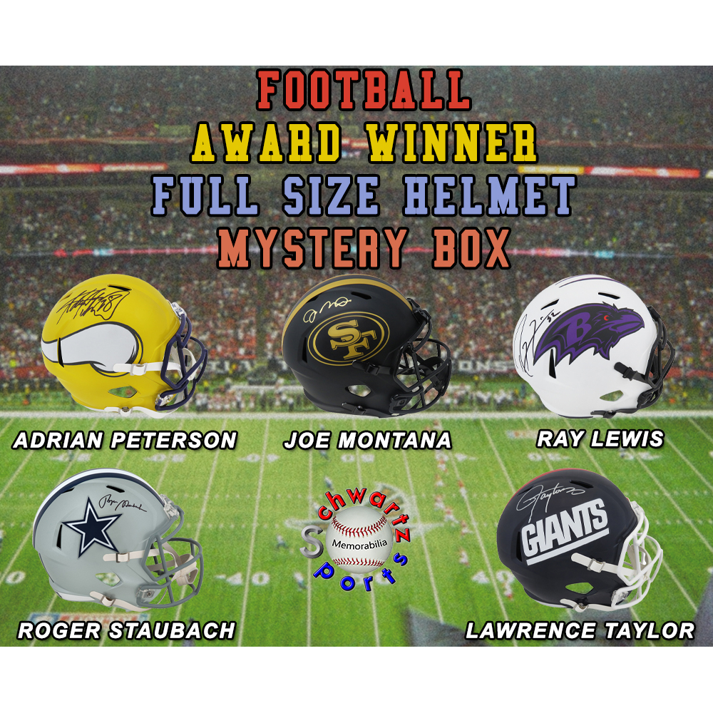 Football AWARD WINNER Signed Full Size Helmet Mystery Box Series 17 (Limited to 75) &ndash; Schwartz Sports at PristineAuction.com