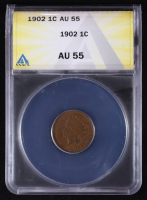 1902 Indian Head 1C Cent (ANACS AU55) at PristineAuction.com