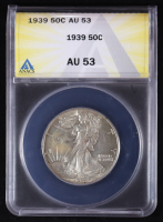 1939 Walking Liberty 50C Silver Half Dollar (ANACS AU53) at PristineAuction.com