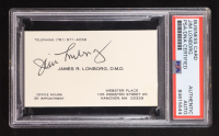 Jim Lonborg Signed Business Card (PSA) at PristineAuction.com