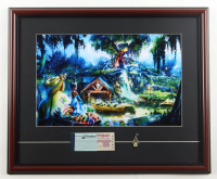 Disneyland "Tiana's Bayou Adventure" Custom Framed Art Print Display with Tiana Pin & Ticket Book at PristineAuction.com