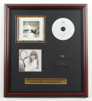 Taylor Swift Signed Custom Framed "The Tortured Poets Department" CD Album Insert Display with Tour Ring & Title Plaque (PSA) at PristineAuction.com
