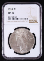 1923 Peace Silver $1 Dollar (NGC MS64) at PristineAuction.com