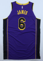 LeBron James 2022-23 Lakers Game-Used Jordan Statement Authentic Jersey (Grey Flannel) at PristineAuction.com
