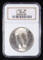 1922 Peace Silver $1 Dollar (NGC MS64) at PristineAuction.com