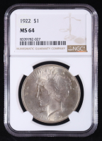 1922 Peace Silver $1 Dollar (NGC MS64) at PristineAuction.com