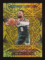 Damian Lillard 2024-25 Panini Obsidian Electric Etch Gold Flood #31 #05/10 at PristineAuction.com