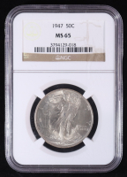 1947 Walking Liberty 50C Silver Half Dollar (NGC MS65) at PristineAuction.com