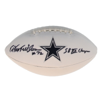 Ed "Too Tall" Jones Signed Cowboys Logo Football Inscribed "SBXII Champs" (Beckett & Prova) at PristineAuction.com