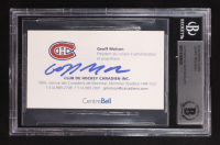 Geoff Molson Signed Business Card (BGS) at PristineAuction.com