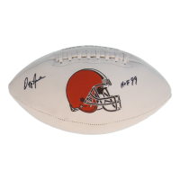 Ozzie Newsome Signed Browns Logo Football Inscribed "HOF 99" (Beckett) at PristineAuction.com