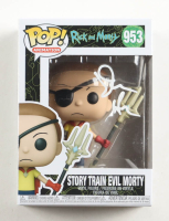 Dan Harmon Signed "Rick and Morty" #953 Story Train Evil Morty Funko Pop! Vinyl Figure (ACOA) at PristineAuction.com