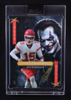 Patrick Mahomes II 2025 Wild Card 5 Card Draw Stacked Deck Joker Lazer Black #SDJWMPMNT10 #1/1 at PristineAuction.com