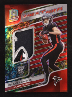 Drake London 2022 Panini Spectra Next Era Materials Neon Splatter #9 #5/8 RC at PristineAuction.com