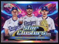 Shohei Ohtani / Roki Sasaki / Yoshinobu Yamamoto 2025 Topps Cosmic Chrome Triple Star Clusters #TSC1 at PristineAuction.com