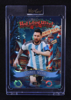 Lionel Messi 2025 Wild Card Holiday Hits Lava Blue #LM #1/4 at PristineAuction.com