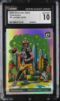 Jordan Love 2024 Donruss Optic Downtown #5 (CGC 10) at PristineAuction.com