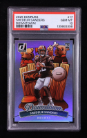 Shedeur Sanders 2025 Donruss Downtown! #17 RC (PSA 10) at PristineAuction.com