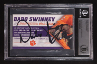 Dabo Swinney Signed Business Card (BGS) at PristineAuction.com