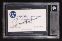 T. Boone Pickens Signed Business Card BP Capital (BGS) at PristineAuction.com