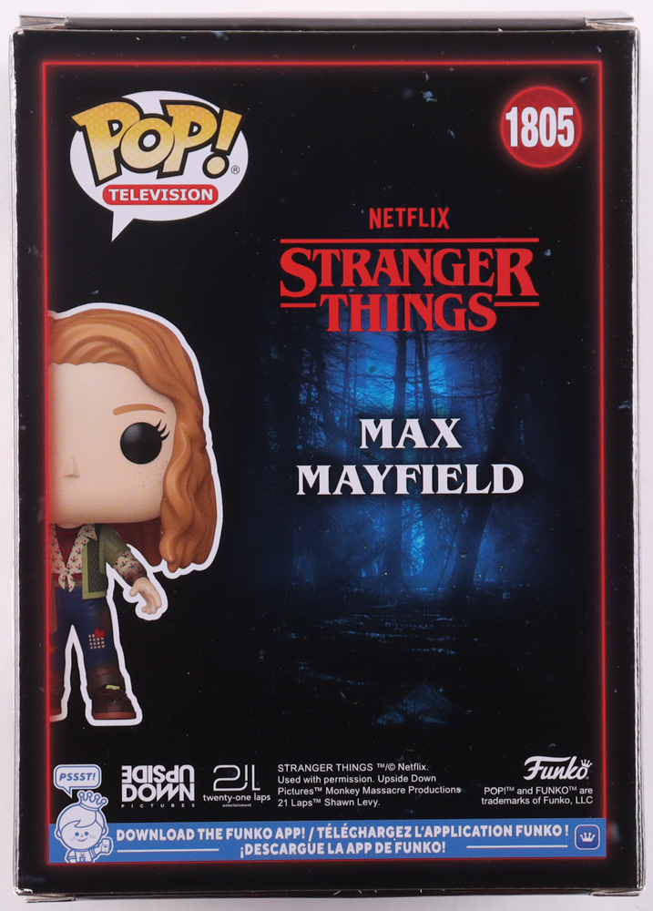 Sadie Sink Signed "Stranger Things" Max Mayfield #1805 Funko Pop! Vinyl Figure (Beckett) at PristineAuction.com Sadie Sink Signed "Stranger Things" Max Mayfield #1805 Funko Pop! Vinyl Figure (Beckett) at PristineAuction.com