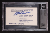 Steve Owens Signed Business Card (BGS) at PristineAuction.com