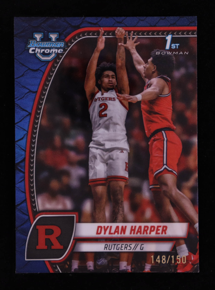 Dylan Harper 2024-25 Bowman Chrome University Reptilian Blue Refractors #22 #148/150