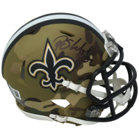 Rashid Shaheed Signed Saints Camo Alternate Speed Mini Helmet (Beckett) at PristineAuction.com