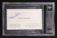 Terry Baker Signed Business Card Inscribed "1962 Heisman" (BGS) at PristineAuction.com