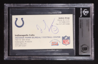 James Irsay Signed Business Card (BGS) at PristineAuction.com