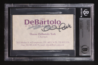 Denise York Signed Business Card The Debartolo Corporation (BGS) at PristineAuction.com