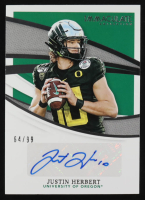 Justin Herbert 2021 Immaculate Collection Collegiate Immaculate Ink #37 #64/99 at PristineAuction.com